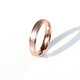 Fat Donglai same style 18k color gold ring 18K gold frosted female AU750 rose gold men and women couple style tail ring color 4MM rose gold frosted ring No. 8 is equivalent to No. 16 and No. 17