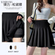 XINBUCKS Pocket Pleated Skirt Women's Short Skirt High Waist Slim A-Line Skirt Elastic Waist Skirt Spring Summer Autumn Student JK Skirt Black (Pocket Style) M Recommendation 85-105Jin Jin equals 0.5 kg