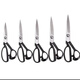On clearance Professional tailoring scissors, cloth cutting scissors, large scissors, tailoring scissors, household powerful scissors, large size 10 inches - white blade - graphite black