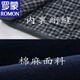ROMON Chinese-style Tang suit cotton-padded jacket for middle-aged and elderly men, winter thickened coat, layman's suit, Hanfu, plate buckle and quilted, navy blue 175/XL