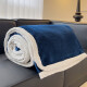 Arctic Velvet (Bejirog) Milk Velvet Blanket Thick Flannel Blanket Warm Blanket Winter Nap Coral Velvet Blanket Dormitory Single and Double Sheets Class A Beibei Blanket-Sapphire Blue 100*150CM