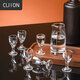CLITON white wine cup wine dispenser 100ml wine set Moutai small wine glass scale divider wine pot wine cup 1 pot 6 cups