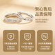 Saint-Jacques Gypsophila 999 Pure Silver Couple Ring Men's and Women's Living Mouth Matching Rings Jewelry Birthday Gifts for Girlfriends Shipped from Qicang 999 Pure Silver-Gypsophila Pairing Rings