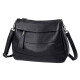 Grozd shoulder bag genuine first-layer cowhide new fashion versatile crossbody bag women's bag portable middle-aged mother bag black