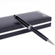 Montblanc (MONTBLANC) Meisterstück P164 dark black resin platinum decorated with hexagonal white star logo classic ballpoint pen 2866