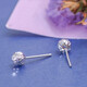 Caibai Jewelry Platinum Earrings Platinum Pt950 Classic Ball Star Laser Earrings Price Approximately 1.00g