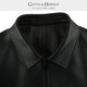 GIEVES / HAWKES GH Capa de cuero para hombres Lapa de oveja con cremallera Negocio de cuero corto G4858EI011, Productos de moda Black L