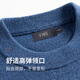 Shanshan 100% sheep wool cardigan men's autumn and winter business casual round neck skin-friendly thickened warm sweater base layer