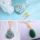 Vinasi oblique hole pendant buckle clamp S925 silver connection buckle Guanyin jade pendant jade Buddha jade thick hole buckle head YS838-small clamp buckle white gold/piece