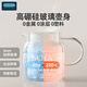 OIDIRE (Odd) Flower Tea Cup Mini Health Cup Electric Stewing Cup Kettle Health Pot Office Household Multifunctional All-Glass Electric Tea Cup Intelligent Constant Temperature 0.5L ODI-HC06 Upgraded Model