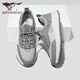 Septwolves Men's Shoes Mesh Breathable Deodorant Casual Shoes Men's Walking Shoes Autumn New Lace-Free Sports Shoes Soft Sole Shoes Gray 9922 40