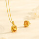 Chao Acer 18K gold crystal earrings for women’s birthday gift to Jian Jingtong EEK36500087 single model