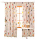 Murannuoer curtains can be installed without drilling for rental room partitions, simple bedroom blackout cloth, living room small windows, new orange hanging ring style, ring buckle + tie rope, width 1.0*height 2.25 meters per piece