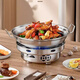 SPADE Really thickened stainless steel large alcohol stove alcohol pot household hot pot dry pot soup pot dry boiler complete set with lid dry pot + stove 26cm