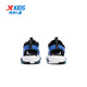 Xtep Children's Sports and Leisure Sandals Summer New Baotou Sandals Swivel Buckle Beach Shoes Black/Caique Blue 38
