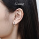 GsunG platinum earrings for women PT950 new earrings and buckles platinum simple shiny earrings women's fashion priced by the gram contact customer service before bidding for gold price