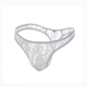 Adult Beauty Private Shipping Men's Lace Transparent Sexy Panties T-Thong Sexy Triangle Lace Transparent M Black