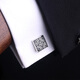 Lieshang black cufflinks enamel cufflinks men's cufflinks cufflinks French shirt cuff buttons French shirt formal black round cufflinks