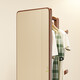 Weibosi solid wood dressing mirror, full-length mirror, floor-to-ceiling mirror, one-piece home bedroom rotatable coat rack, multi-functional storage rack, walnut color, B58 chassis, 40cm
