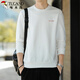 Woodpecker (TUCANO) sweatshirt men's trendy loose round neck long-sleeved t-shirt student fashion casual pullover top men white L