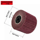 Manufacturer full abrasive cloth wheel scouring machine abrasive cloth polishing wheel fiber wheel stainless steel special metal polishing mirror red sanded scouring pad (240 mesh)