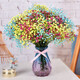 AIMAN Gypsophila Natural Dried Flower Bouquet Ins Internet Celebrity Birthday New House Decorative Ornaments Air-Dried Real Flower Arrangements Home Furnishings Purple + White + Sapphire Blue Gypsophila Without Vase
