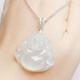 High quality 18k gold plated pendant buckle head Buddha Jade Jade joint melon seed connecting buckle lanyard necklace clip rose gold