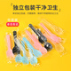Hanfengyun disposable plastic forks, cake spoons, individually packaged frosted forks, thickened dessert spoons, ice cream scoops, cake scoops, blue, individually packed 100 pieces