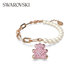 Swarovski TEDDY Pink Teddy Bear Imitation Pearl Girls Bracelet Female Bracelet Birthday Gift Female 5669169
