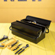 Deli Double Flip Metal Toolbox Double Griff Zweischichtiger Hardware Toolbox Storage Box DL6231