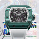 BONEST GATTI German Carbon Fiber Men's Watch Fashion Light Luxury Wine Barrel Type Hollow Fully Automatic Mechanical Watch Explorer Series BG9906 Prestigious Carbon Black