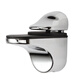 Arial réglable en verre trempé Clip de fixation Clip de canard F-Type Partition Clamp Suine Strait Crampal Contexte Accessoires 826 Dessin de fil (deux pièces) avec vis de montage