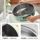 SUPOR hot pot 304 stainless steel mandarin duck pot double bottom thickened soup pot household easy-to-clean mutton open flame induction cooker universal ST28AB1-W mandarin duck pot white 28cm