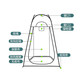 WhitePeak outdoor changing tent mobile toilet tent bathing shower fishing photography tent self-driving multi-functional portable folding tent