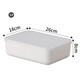 Yushe plastic sundries storage box with lid large storage box household plastic clothing storage box snack book storage box N6 with lid (36.5*26*30cm)