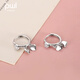 PWL925 silver love pendant earrings light luxury niche high-end heart-shaped ear buckle earrings 2025 new trendy earrings love earrings S925 silver
