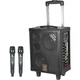 European and American sound outdoor audio karaoke dedicated three-way high-power professional singing live broadcast square dance performance high-quality large volume mobile drawbar Bluetooth portable speaker equipment 6.8-inch 618 drawbar 300W 2* wireless U-segment metal microphone + gift package