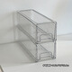 SETSUKO Facial Mask Storage Box Light Luxury Transparent Acrylic Drawer Cosmetics Storage Dustproof Large Capacity JYQ Extra Large Translucent Gray 2 Independent Boxes