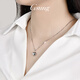 GsunG platinum chain set for women new PT950 love necklace fashionable and shiny AB chain platinum necklace for girlfriend PT950 necklace about 8.5 grams 45 cm pre-order