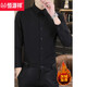 Hengyuanxiang high-end brand warm shirt men's autumn and winter velvet thickened shirt men's long-sleeved business casual men's top gray XL