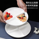FISDDIS melamine fast food plate commercial square four-grid dish plate canteen student plate melamine tableware lunch box