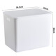 Yushe plastic sundries storage box with lid large storage box household plastic clothing storage box snack book storage box N6 with lid (36.5*26*30cm)