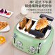 Welleto German Toaster Toaster Breakfast Toaster Warming Machine 4 slices beige (with dust cover)