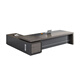 Linlan boss desk office simple desk desk president desk manager desk supervisor desk 2.0*0.8 meters + side cabinet