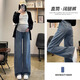 ARTFULMOM British Maternity Pants Spring and Autumn Outer Wear New Jeans Spring Casual Straight Pants Small Wide Leg Pants Spring Clothes Retro Blue Spring and Autumn Style L Recommendation 100-130Jin Jin is equal to 0.5 kg