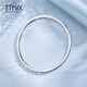 TTMIX glossy gold hoop platinum bracelet closed pt950 women's platinum bracelet curly grass pattern platinum bracelet for girlfriend pt950 60mm 24.65g thick 3.0mm