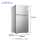 Xinfei Refrigerator Small Rental Use First-Class Energy Efficiency Refrigeration and Freezer Dual-Purpose Small Refrigerator for 1-2 People Home Rental Double-Door Refrigerator Office Two Doors 25 Years Upgrade 38A108 First-Class Energy Efficiency Classic Model Silver