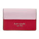 KATE SPADE luxury fashion brand women's wallet pink stitching simple PWRU7854-613 pic os
