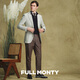 FULL MONTY autumn and winter imported fabrics men's light business formal suit jacket wool casual suit top single suit beige 6906 42