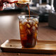 Bincoo Black Warrior glass latte ice American milk cocktail coffee cup heat-resistant cup latte art